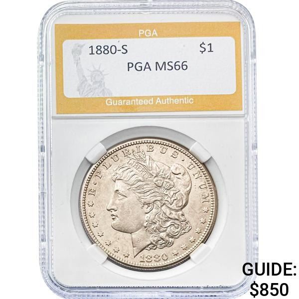 1880-S Morgan Dollar PGA MS66