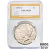 1934-D Peace Dollar PGA MS64