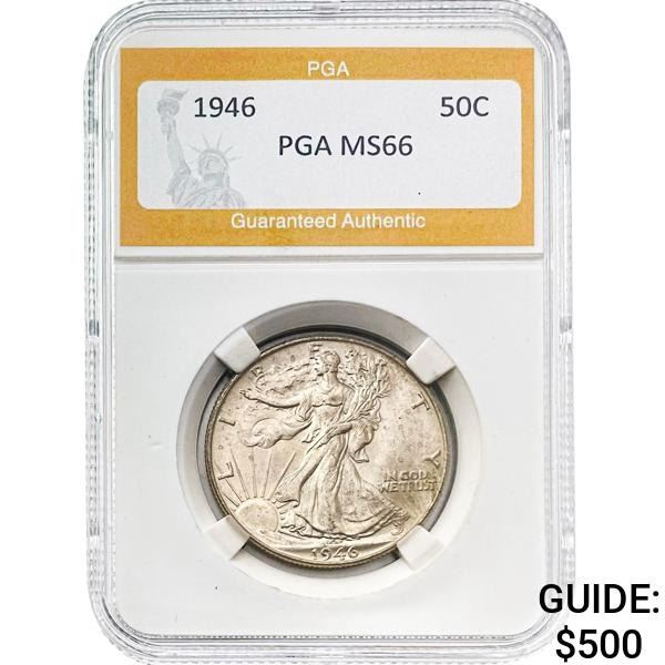 1946 Walking Liberty Half Dollar PGA MS6