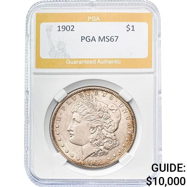 1902 Morgan Silver Dollar PGA MS67