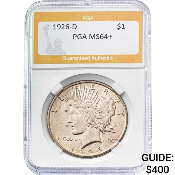 1926-D Peace Dollar PGA MS64+