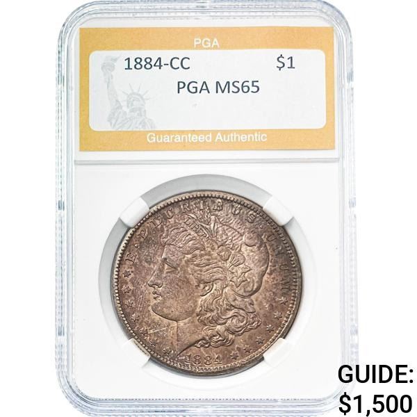 1884-CC Morgan Dollar PGA MS65