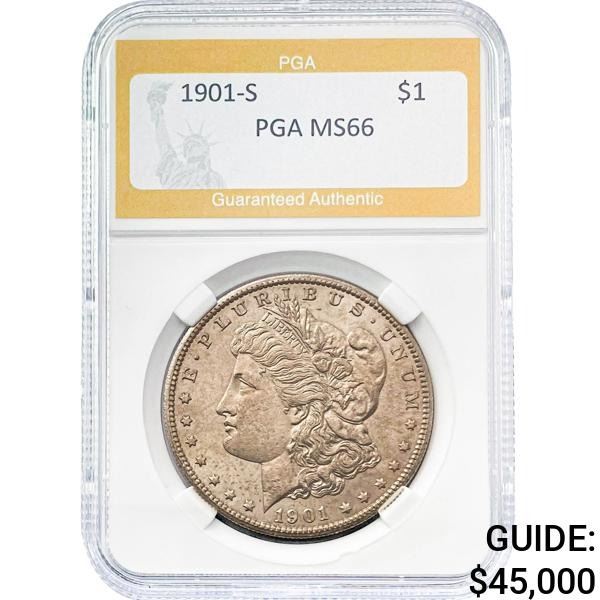 1901-S Morgan Dollar PGA MS66