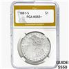 1881-S Morgan Silver Dollar PGA MS65+