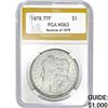 Image 1 : 1878 7TF Morgan Dollar PGA MS63 MS63