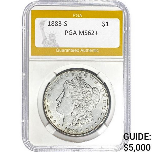 1883-S Morgan Dollar PGA MS62+ MS62+