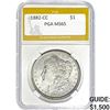 Image 1 : 1882-CC Morgan Dollar PGA MS65 MS65