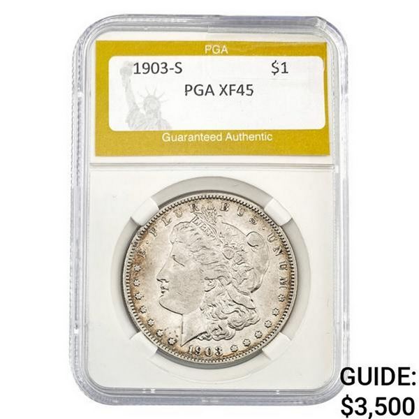 1903-S Morgan Silver Dollar PGA XF45 XF45
