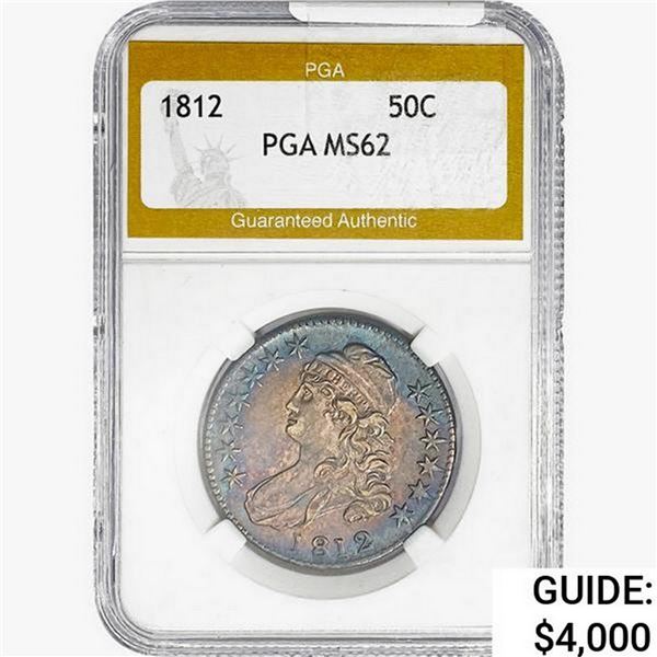 1812 Capped Bust Half Dollar PGA MS62
