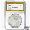 1881-S Morgan Silver Dollar PGA MS64