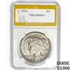Image 1 : 1921 Peace Dollar PGA MS64+ MS64+