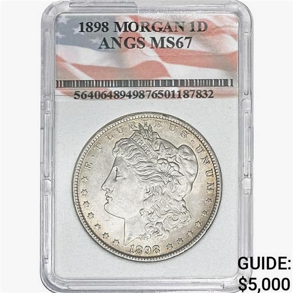 1898 Morgan Silver Dollar ANGS MS67