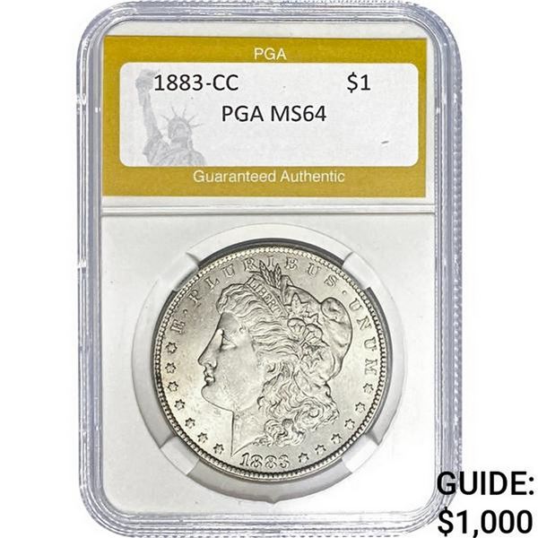 1883-CC Morgan Dollar PGA MS64 MS64