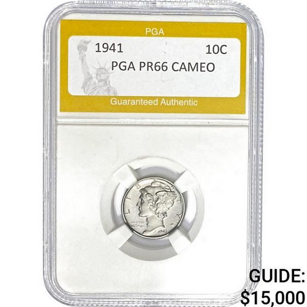 1941 Mercury Dime PGA PR66 CAMEO PR66
