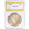 Image 1 : 1924 Peace Dollar PGA MS67