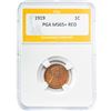 Image 1 : 1919 1C Lincoln Wheat Cent PGA MS65+ RED