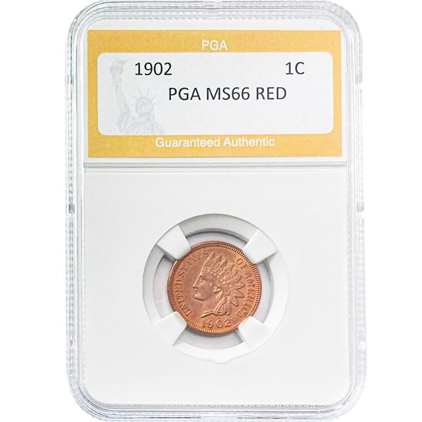 1902 Indian Head Cent PGA MS66 RED