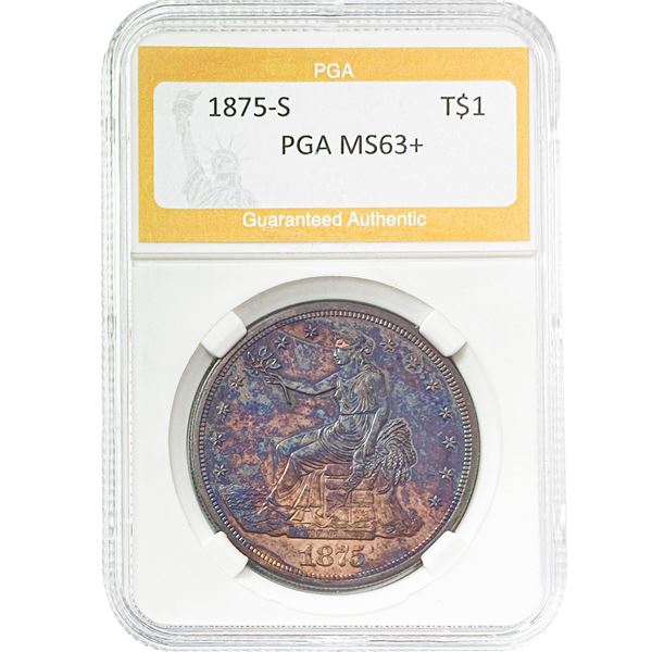 1875-S Trade Dollar PGA MS63+
