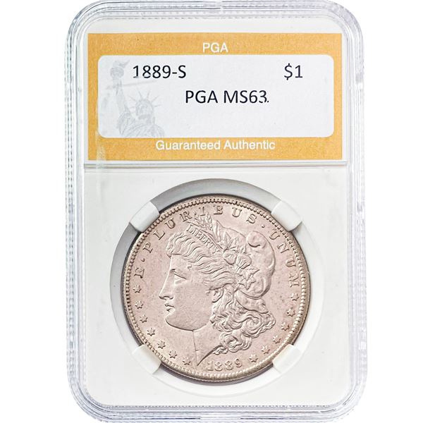1889-S Morgan Dollar PGA MS63