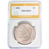 1891 Morgan Silver Dollar PGA MS63