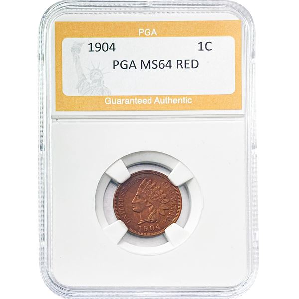 1904 Indian Head Cent PGA MS64 RED