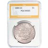Image 1 : 1884-CC Morgan Dollar PGA MS65