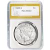 1925-S Peace Dollar PGA MS63