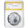 1884-CC Morgan Dollar PGA MS65+