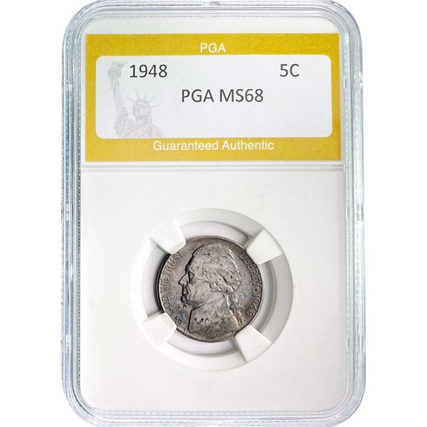 1948 Jefferson Nickel PGA MS68