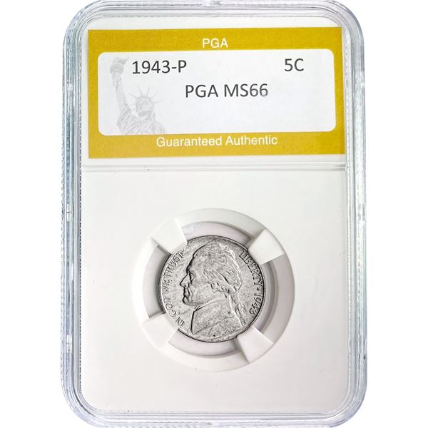 1943-P Jefferson Nickel PGA MS66