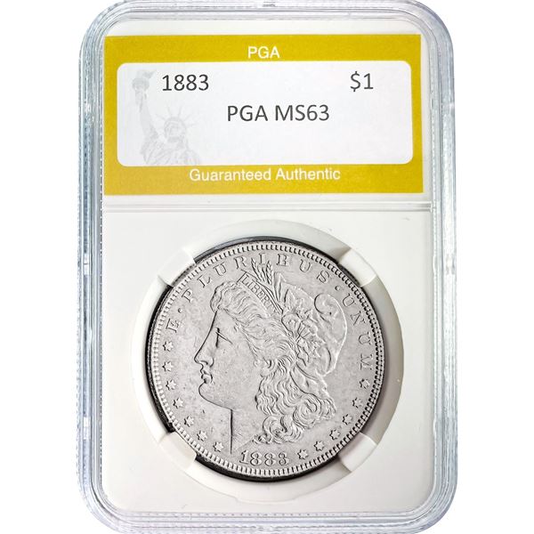 1883 Morgan Silver Dollar PGA MS63