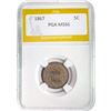 Image 1 : 1867 Shield Nickel PGA MS66