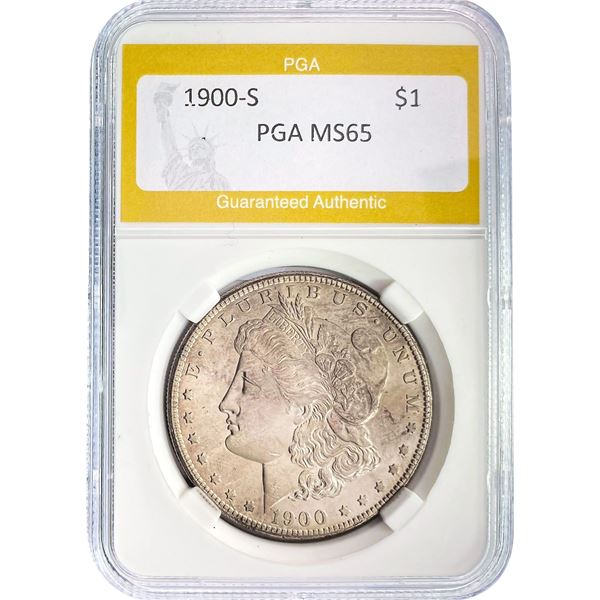1900-S Morgan Dollar PGA MS65