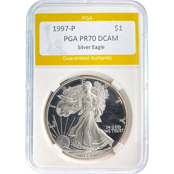 1997-P Silver Eagle PGA PR70 DCAM
