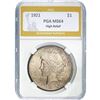 Image 1 : 1921 $1 Peace Dollar PGA MS64
