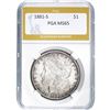 Image 1 : 1881-S Morgan Dollar PGA MS65
