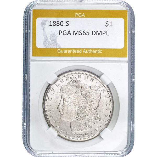 1880-S Morgan Dollar PGA MS65 DMPL