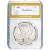 Image 1 : 1935 Peace Dollar PGA MS64