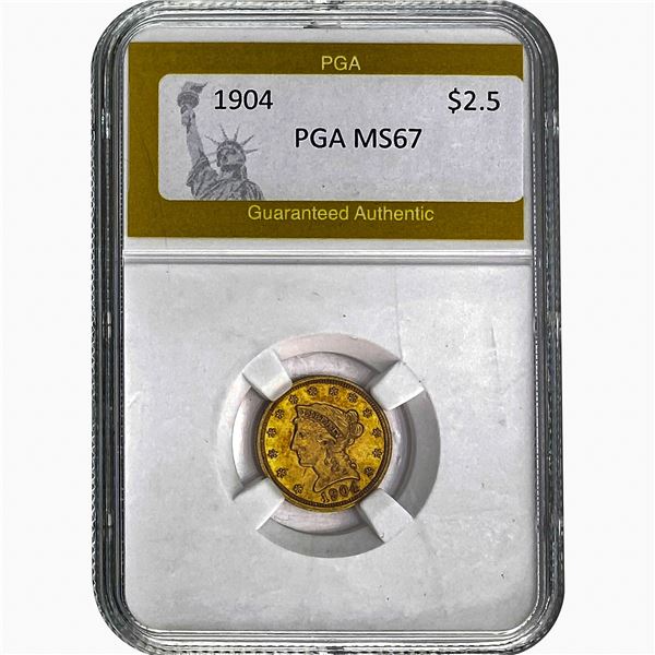 1904 $2.5 Liberty Head Quarter Eagle PGA