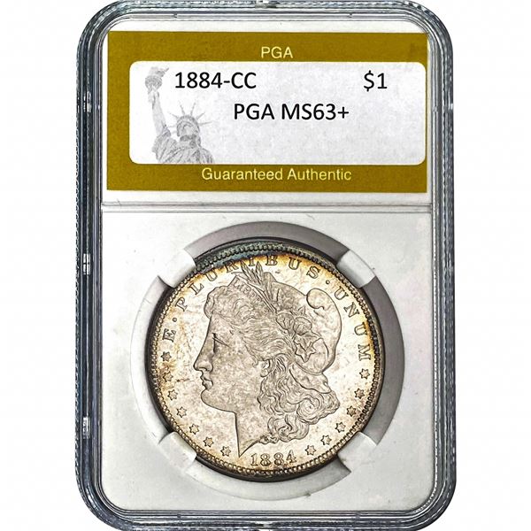 1884-CC Morgan Dollar PGA MS63+