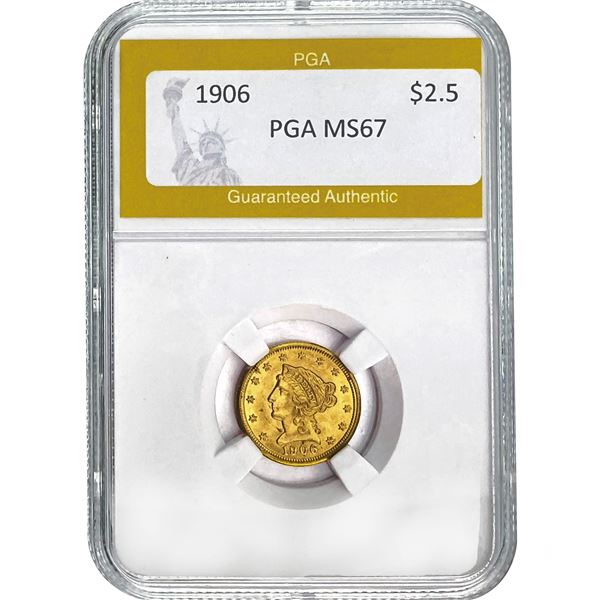 1906 $2.5 Liberty Head Quarter Eagle PGA