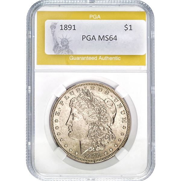 1891 Morgan Silver Dollar PGA MS64