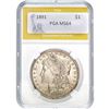 1891 Morgan Silver Dollar PGA MS64