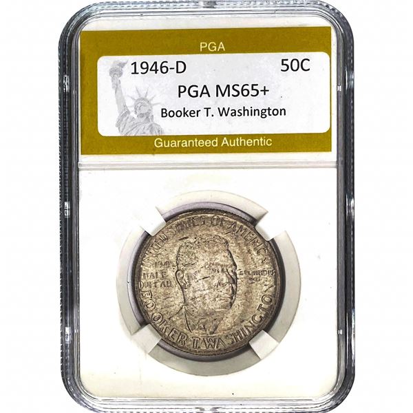 1946-D Booker T. Washington 50C PGA MS65