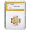 Image 1 : 1909-D $5 Indian Head Half Eagle PGA MS6