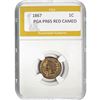 Image 1 : 1867 Indian Head Cent PGA PR65 Red Cameo
