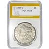 1897-O Morgan Silver Dollar PGA MS63