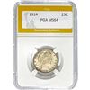 Image 1 : 1914 Barber Quarter PGA MS64