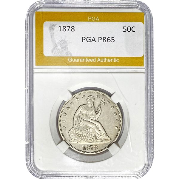 1878 Seated Liberty Half Dollar PGA PR65