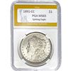 Image 1 : 1891-CC Morgan Dollar PGA MS65